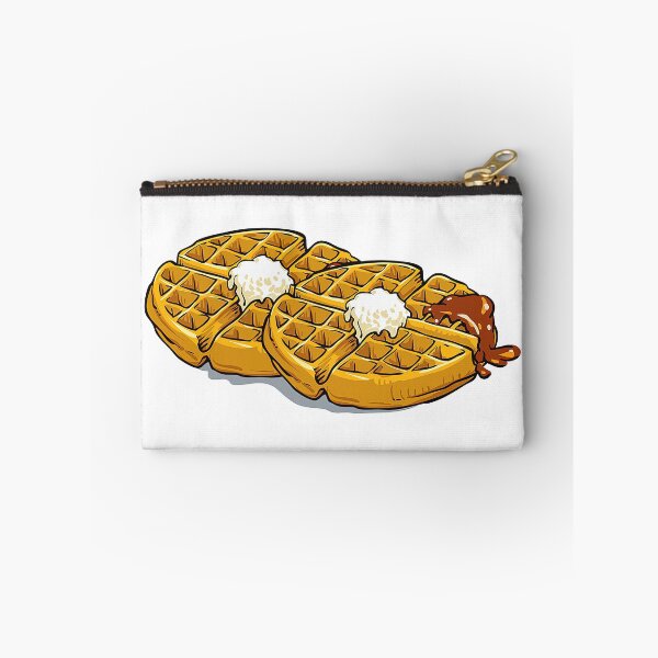 Item preview, Belgian Waffle with Chocolate, Belgian Waffle, poster with homemade pastry decorated strawberry jam and mint leaf. designed and sold by graphic-genie.