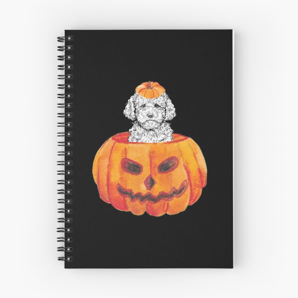 Item preview, Cavapoo Dog Happy Halloween Pumpkin designed and sold by thepawster.