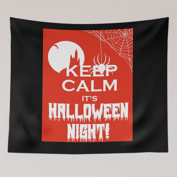 Item preview, Halloween Old Castle Cobwebs Keep Calm  designed and sold by UberSpark.