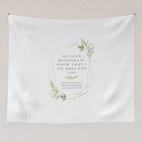 Item preview, Cheeky message to the Bride from her Bridemaid designed and sold by CheekyGrace.