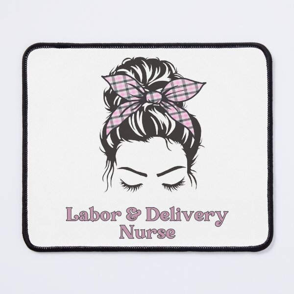 Item preview, Labor and delivery nurse Messy bun | L and D Nurse | Gifts for Labor+Delivery nurse designed and sold by Violet Treasures.