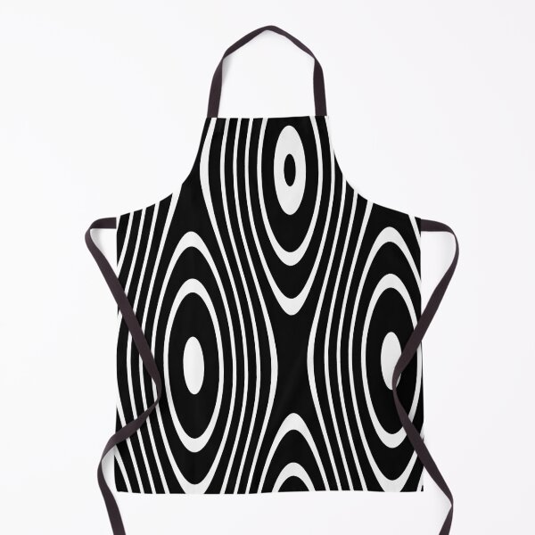Item preview, White Retro Loops on Black designed and sold by KeksWorkroom.