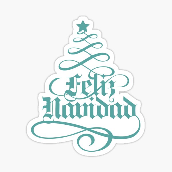 Feliz Navidad/Merry Christmas Sticker