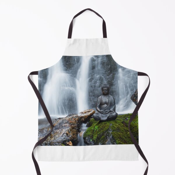 Item preview, Buddha statue in front of waterfall designed and sold by Jürgen Wiesler.