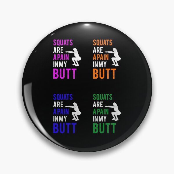 Item preview, Squats are a pain in my butt, Fitness,Sticker Pack designed and sold by FNStuff.