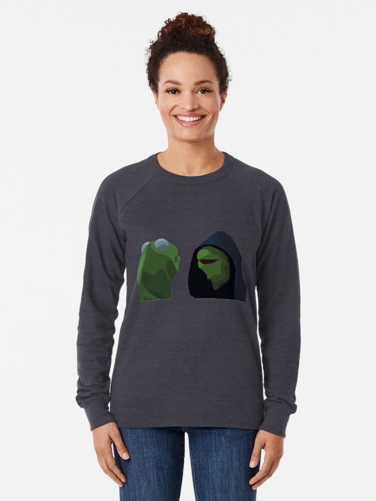 Evil Kermit Meme Lightweight Sweatshirt By 1920 Redbubble