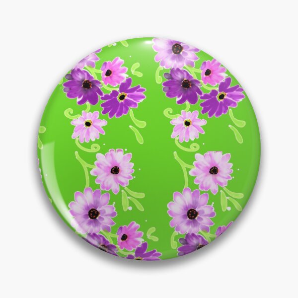 Item preview,  Daisey trails , on bright  green designed and sold by Faerieglen.