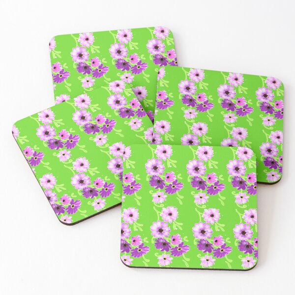 Item preview,  Daisey trails , on bright  green designed and sold by Faerieglen.