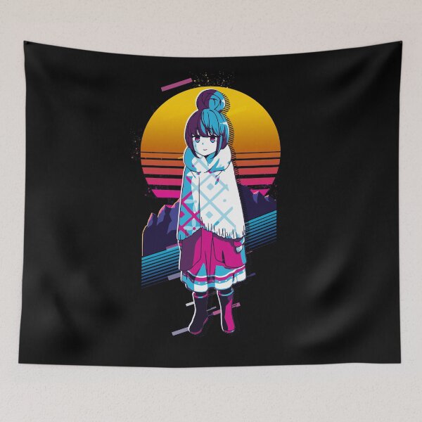 Item preview, Rin - Laid Back Camp *80s retro* designed and sold by MyRetroArt.