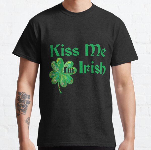 Always Be Yourself Irish Clover Black Juniors Soft T-Shirt 