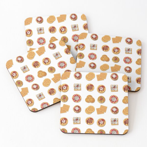 Item preview, Belgian Waffle and Pancake Stickers Pack, Viennese waffles with whipped cream, Chocolate and strawberries, waffles, waffle designed and sold by graphic-genie.