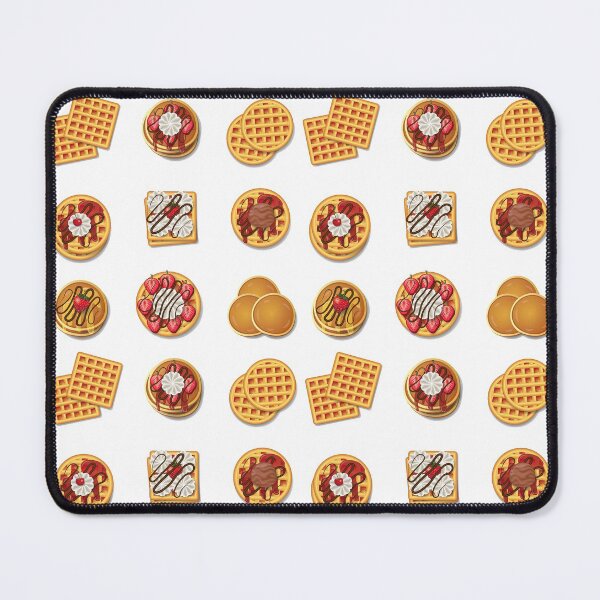 Item preview, Belgian Waffle and Pancake Stickers Pack, Viennese waffles with whipped cream, Chocolate and strawberries, waffles, waffle designed and sold by graphic-genie.