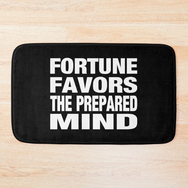 Item preview, Fortune Favors The Prepared Mind Typography Life and Inspiration Quote in General Style designed and sold by Vasabi88.