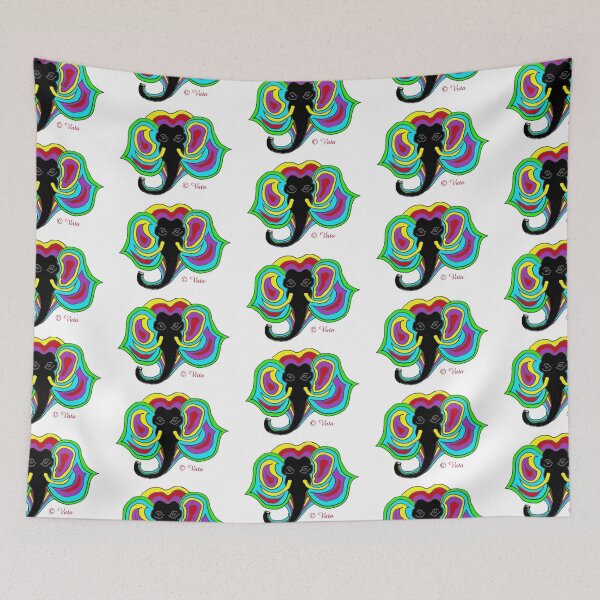 Item preview, Kin 63 elephant (white background) designed and sold by VataYellowSeed.