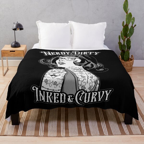 Item preview, Nerdy Dirty Inked & Curvy Book Lover Tattoo Pop Art Girl designed and sold by GrandeDuc.