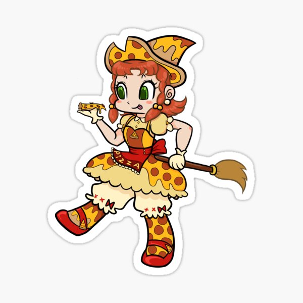 Item preview, Pepperoni Pizza Witch! designed and sold by SailorNoots.