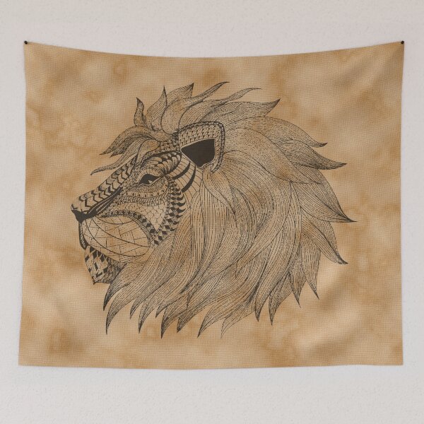 Item preview, Lion Zentagle Vintage Art designed and sold by DictionaryArt.