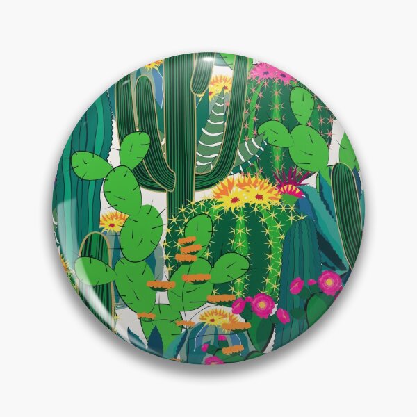 Item preview, cactus trendy fluorescent colors pattern designed and sold by cutecrazytshirt.