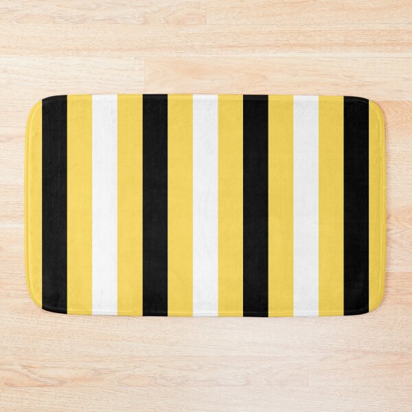 Item preview, Black, White and Yellow Vertical Stripes designed and sold by starrylite.