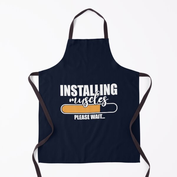 Item preview, Installing Muscles Please Wait | Funny Gym Quote designed and sold by motivationaltee.