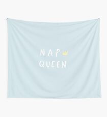 Nap Queen - Typography Slogan Wall Tapestry