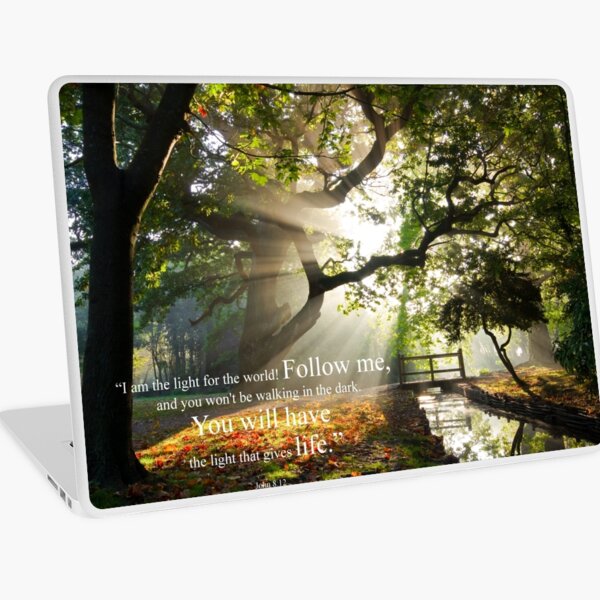 John 8:12 Laptop Skin