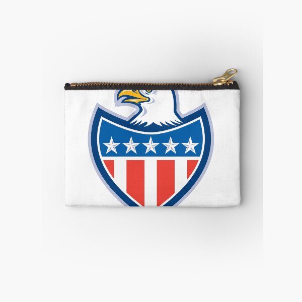 Item preview, American Bald Eagle Flag Shield Retro designed and sold by patrimonio.