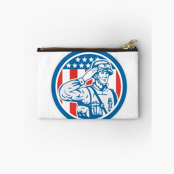 Item preview, Soldier Military Serviceman Salute Circle Retro designed and sold by patrimonio.
