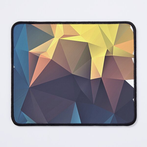 Item preview, Geometric Abstract Art- Triangular cluster of yellow, blue, aqua designed and sold by Ruby Jackson.
