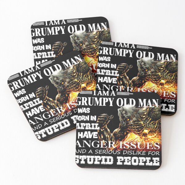Item preview, Demon Warrior Walk away I Am Grumpy Old Man Born in April designed and sold by DanielleAber.