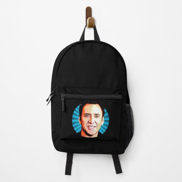 nicolas cage face backpack