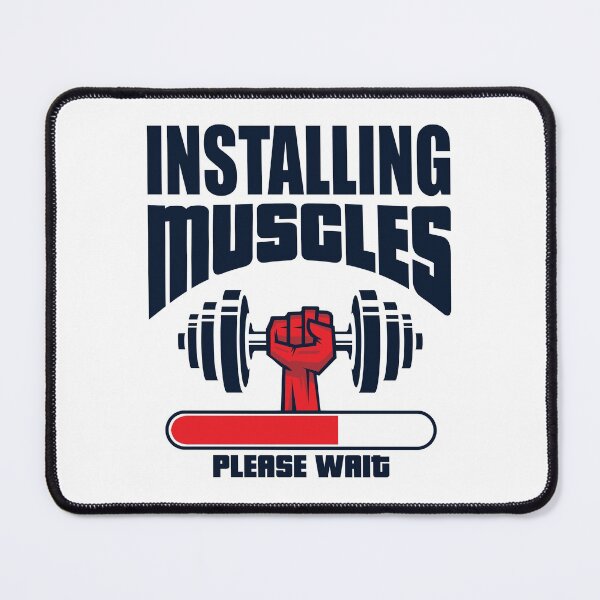 Item preview, Installing Muscles Please Wait - Funny Gym designed and sold by motivationaltee.