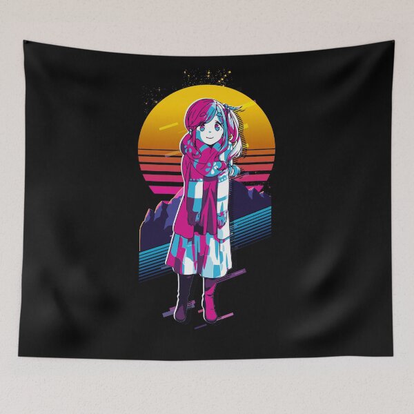 Item preview, Aoi - Laid Back Camp *80s retro* designed and sold by MyRetroArt.