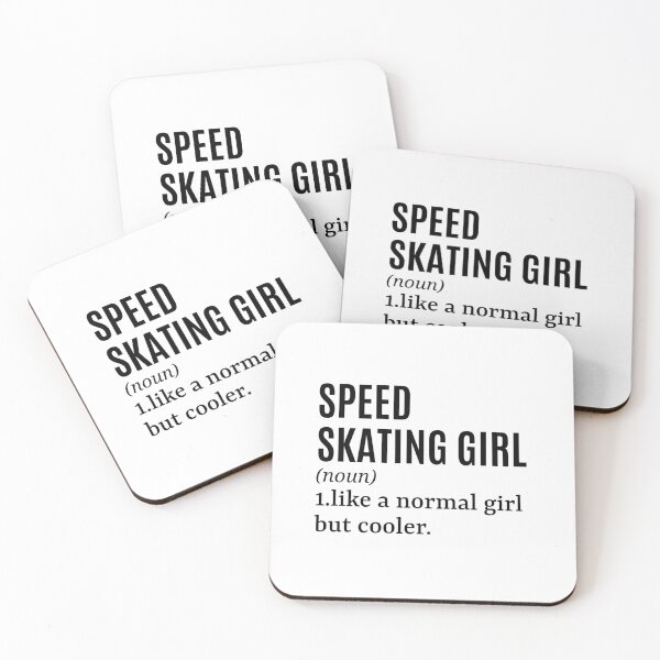 Item preview, Speed Skating Girl - Speed Skater Funny Quote designed and sold by MountainD.