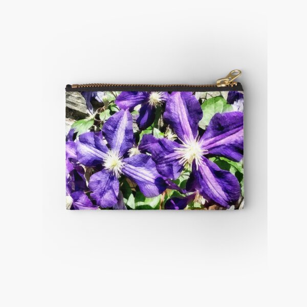 Aperçu de l'œuvre Clematis on a Stone Wall créée et vendue par Susan Savad.