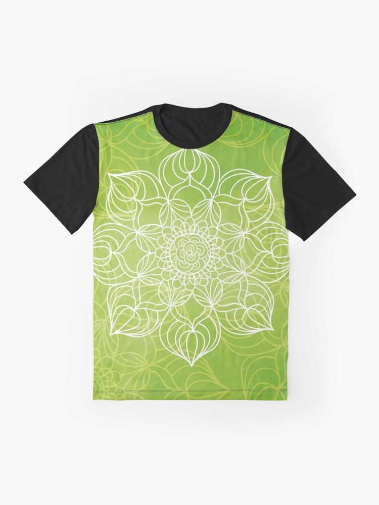 Vista alternativa de Camiseta gráfica Lime mandala