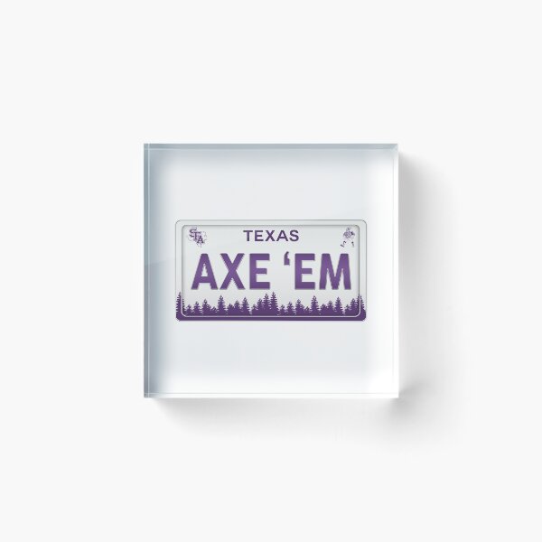 Item preview, axe 'em license plate designed and sold by Jacob Conner.