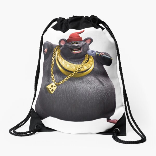 Biggie Cheese Meme Drawstring Bags for Sale