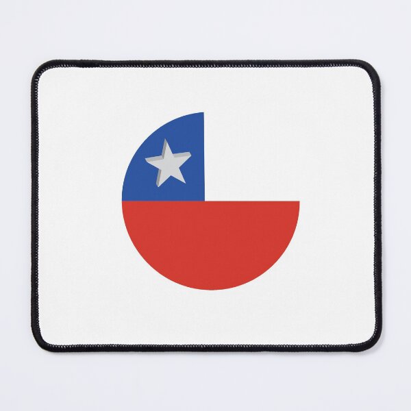 Item preview, Chile Flag t-shirt | Chile Flag poster | Chile Flag Pin Buttons designed and sold by KARTICK DUTTA.