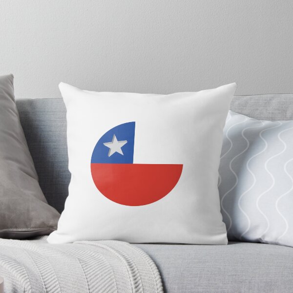 Item preview, Chile Flag t-shirt | Chile Flag poster | Chile Flag Pin Buttons designed and sold by KARTICK DUTTA.