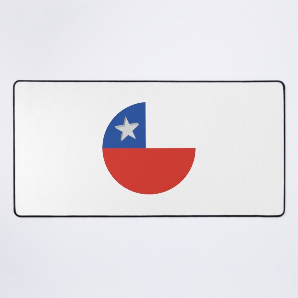 Item preview, Chile Flag t-shirt | Chile Flag poster | Chile Flag Pin Buttons designed and sold by KARTICK DUTTA.
