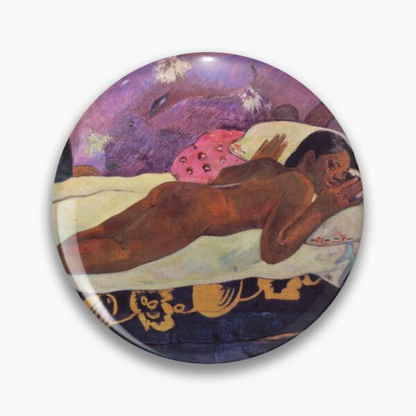 Item preview, PAUL GAUGUIN -  Spirit of the Dead Watching - Naked Nude Polynesian Black Woman  designed and sold by FrostMintStudio.