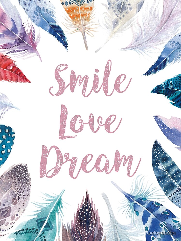 Feathers, Smile, love, dream de weloveboho