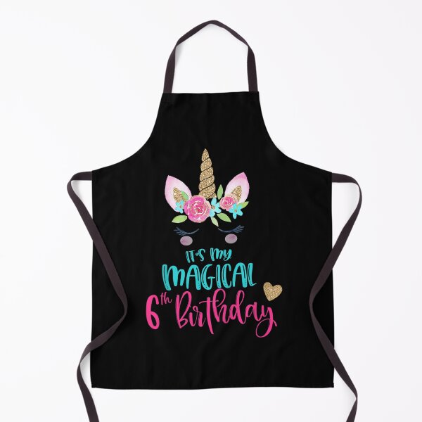 Item preview, Kids Unicorn 6th Birthday Party Girl 6 Years Old designed and sold by MasonshiNoor.