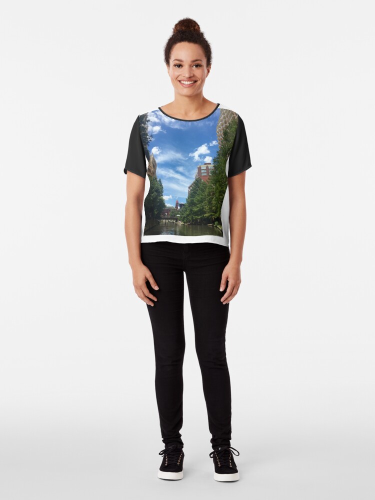 Alternate view of River walk Chiffon Top