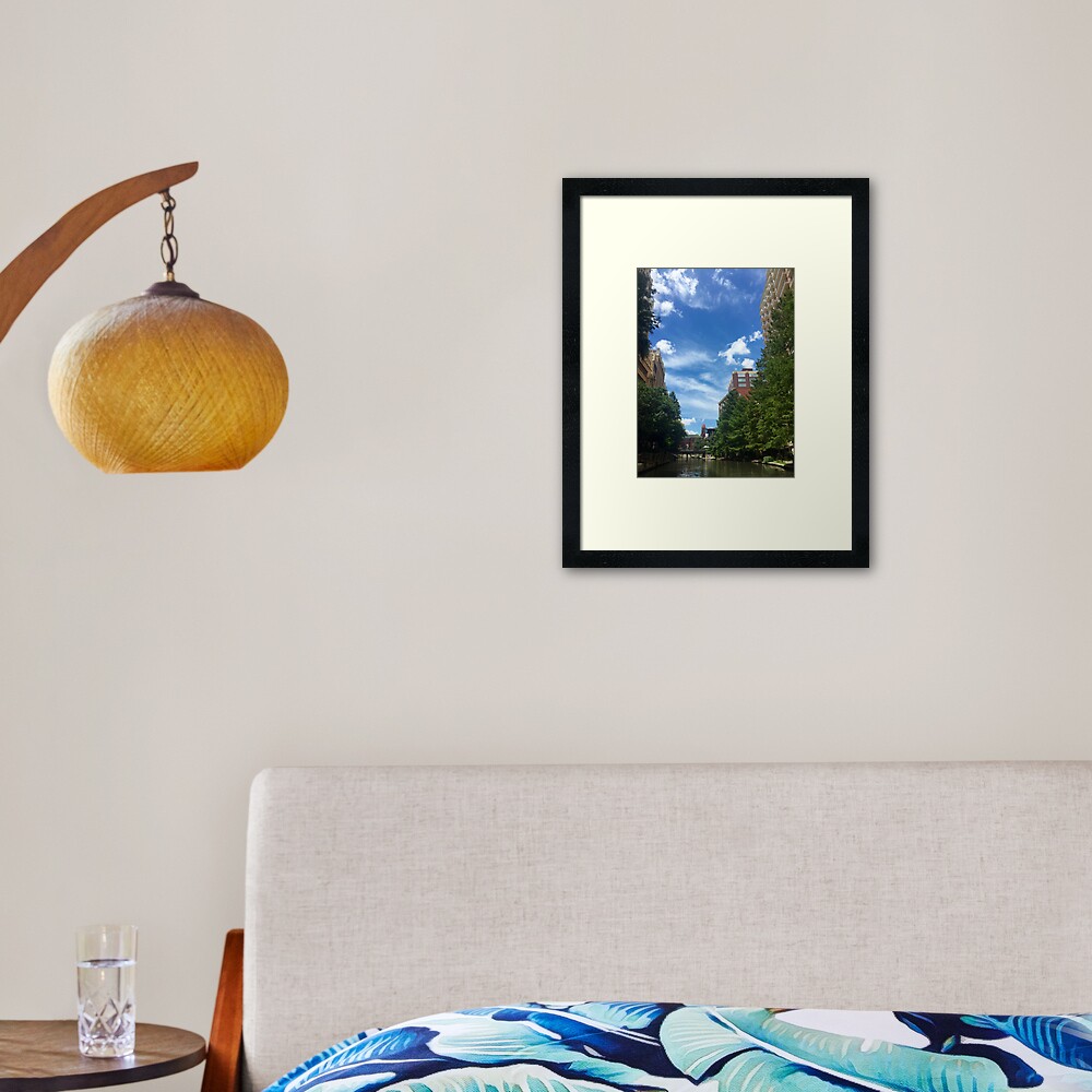 River walk Framed Art Print