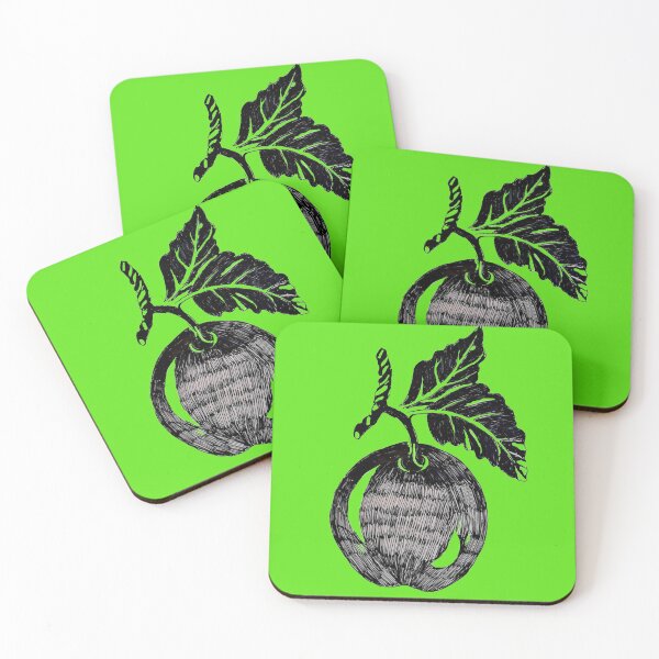 Item preview,  Inked apple on Green designed and sold by Faerieglen.