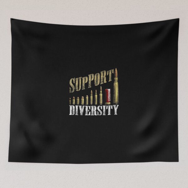 Item preview, Support Diversity Gun Bullets Veteran Soldier Vintage designed and sold by TrumpshiAnei.