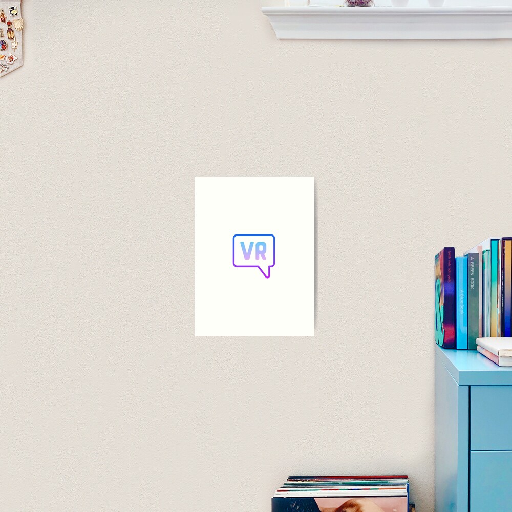 VR Chat Logo Art Print By JaroNT Redbubble   Carp,small,square Product,1000x1000 