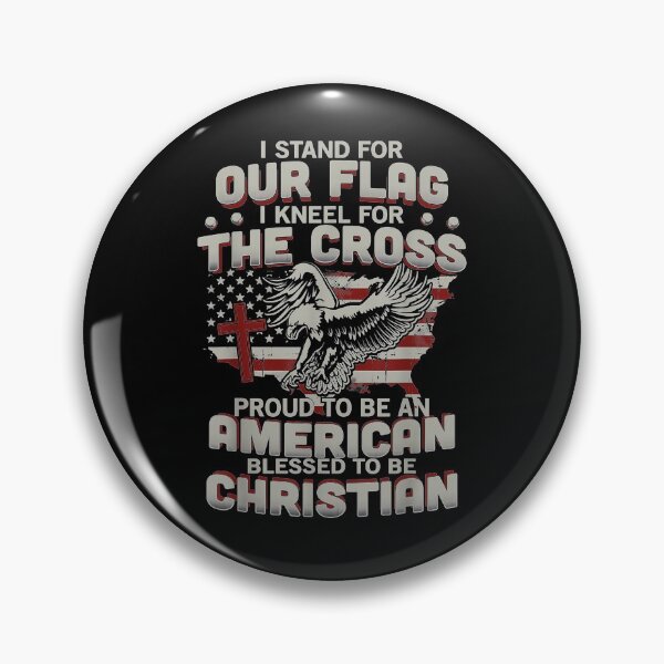 Item preview, I Proudlytand For The Flag And Kneel For The Cross designed and sold by MuratshiMana.